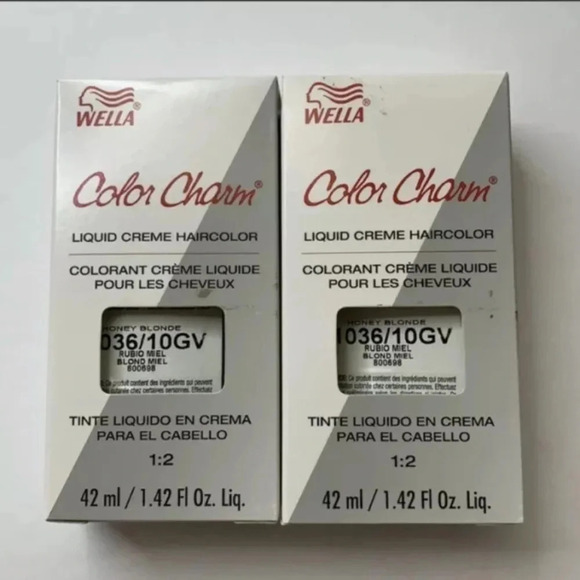 WELLA Color Charm (10) Honey Blonde Permanent Color Liquid Formula 1036/10GV New - Picture 4 of 9